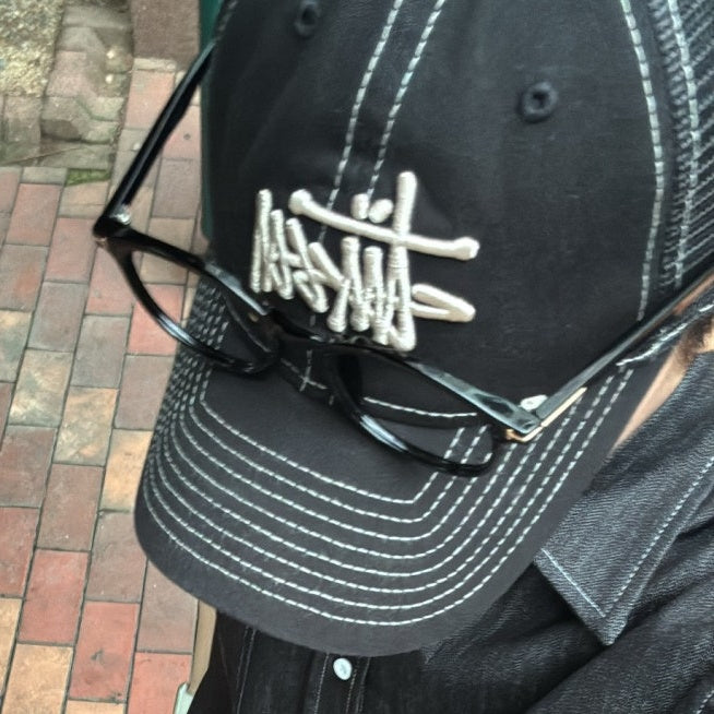 (국내배송, 당일출고) 스투시 뉴 에라 베이직 로고 자수 트러커 햇 ~4Color~