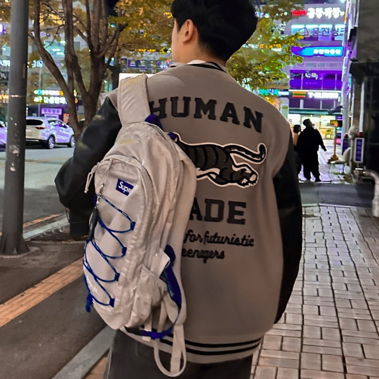 (국내배송, 당일출고) 휴먼 메이드 타이거 그래픽 바시티 자켓