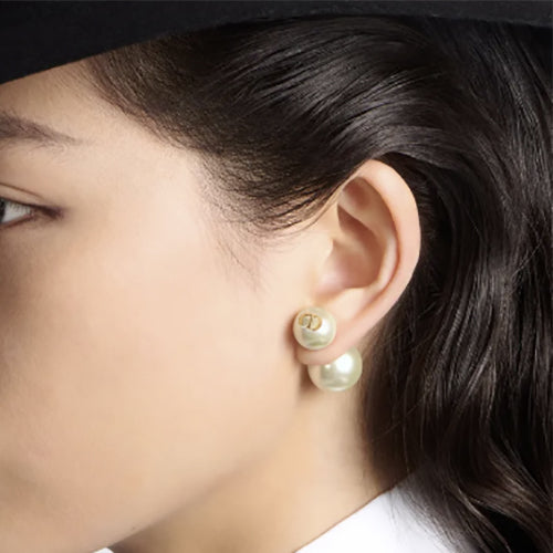 디올 트라이벌 비즈골드 귀걸이