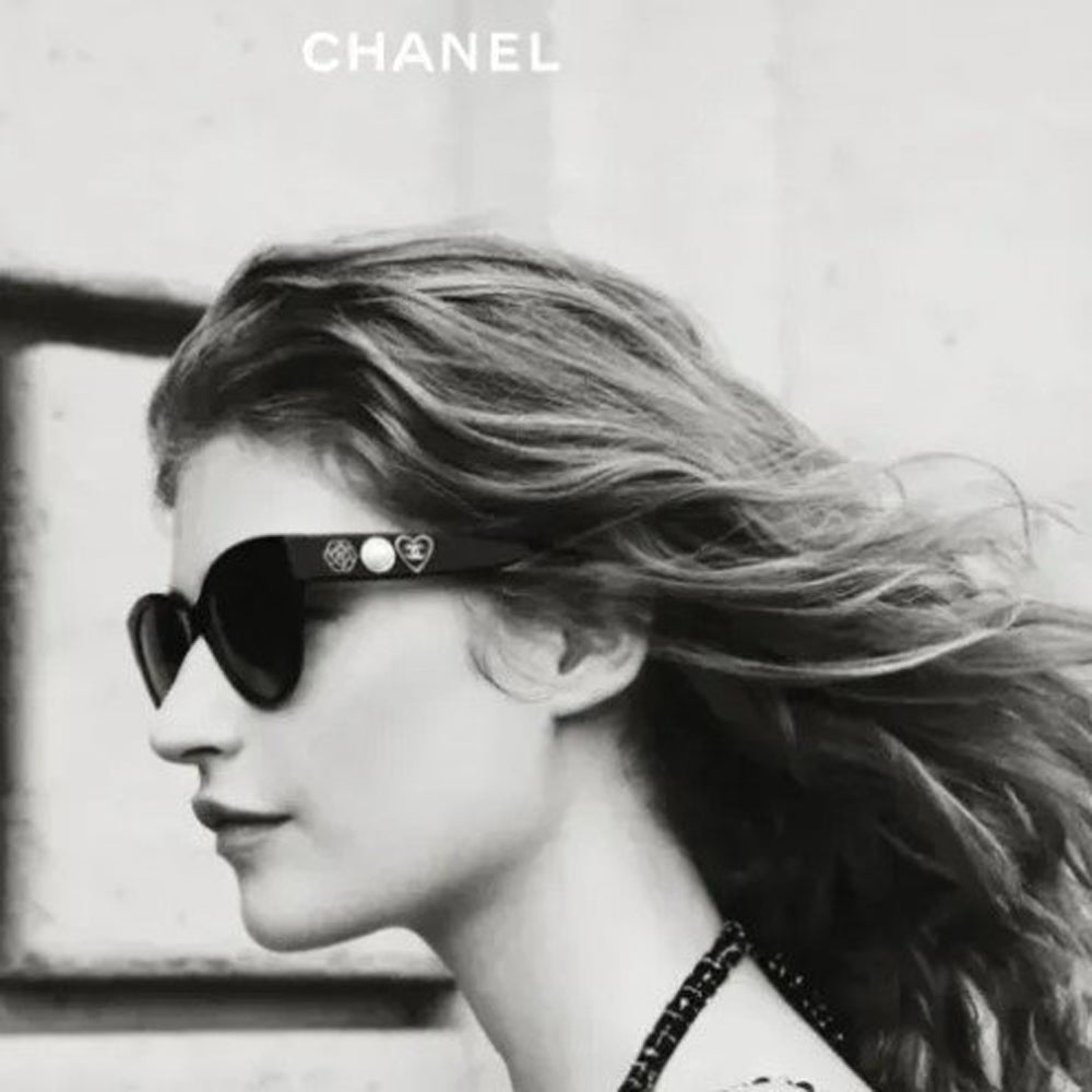 (국내배송) 샤넬 까멜리아 진주 하트 선글라스