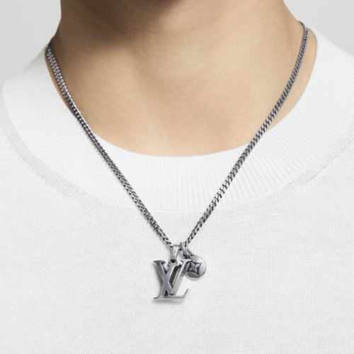 루이비통 LV 세일러 펜던트 스털링 목걸이