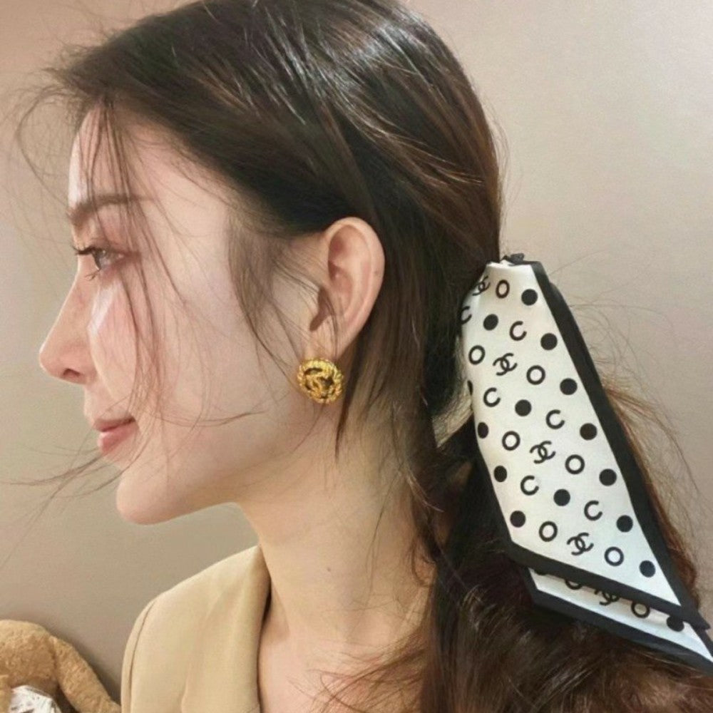 (국내배송) 샤넬 도트 헤어슈슈