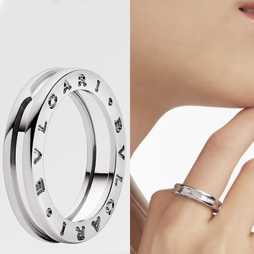 불가리 비제로원 1밴드 링 화이트 골드