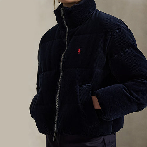 폴로 랄프로렌  퀼트 코듀로이 다운 재킷