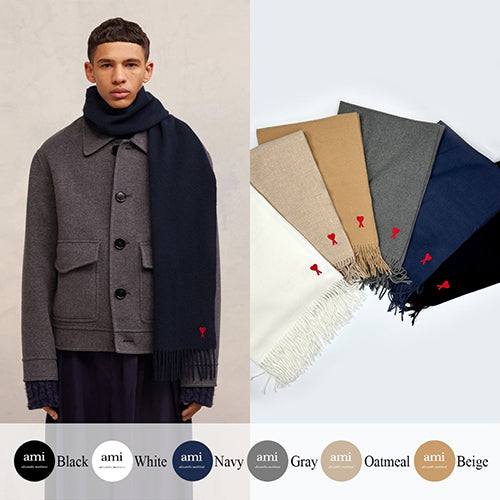 (국내배송, 당일출고) 아미 드 꾀흐 클레식 울 머플러 ~6Color~ 